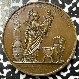 1820 France Birth Of Henri Duke Of Bordeaux Medal Lot#OV894 50mm