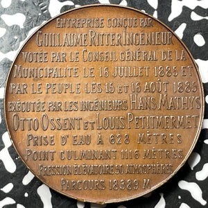 1887 Switzerland La Chaux-De-Fonds Medal Lot#OV1183 Martin-100, 46mm