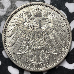 1899-F Germany 1 Mark Lot#D6749 Silver! Nice!