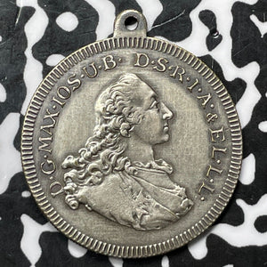 1760 Dated (Later Strike) Germany Bavaria Madonna & Child Medalet Lot#D3431 28mm