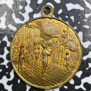 1889 France Vincennes Firefighting Festival Medal Lot#JM6393 35mm