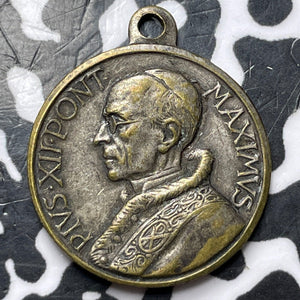 Undated Pope Pius XII/St. Peter Religious Medalet Lot#D6214 18mm