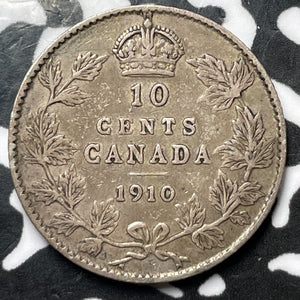 1910 Canada 10 Cents Lot#D5381 Silver!