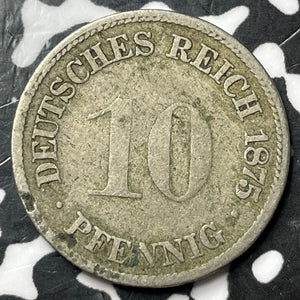 1875-H Germany 10 Pfennig Lot#D5869