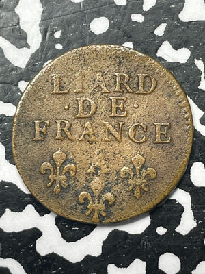 1693-A France 1 Liard Lot#V7290
