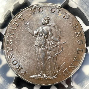 (c.1790) G.B. Norfolk Norwich 1/2 Penny Conder Token PCGS MS63BN Lot#G5922 DH#25