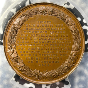 1844 Austria Brandhof Estate Medal PCGS SP65 Lot#GV5661 Wurzbach-4012. Gem BU!
