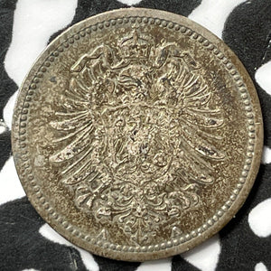 1875-A Germany 20 Pfennig Lot#D6714 Silver!