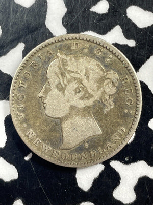 1872-H Newfoundland 10 Cents Lot#M2015 Silver!