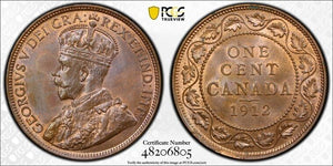 1912 Canada Large Cent PCGS MS64RB Lot#G6785 Choice UNC!