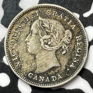 1891 Canada 5 Cents Lot#D4921 Silver! Nice!