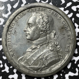 1750 Latvia Courland Death Of Maurice Medal Lot#OV1074 Czapski-2741, 56mm