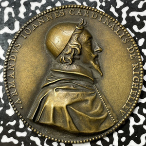 Undated France Cardinal Richelier Uniface Pop out Medal Lot#OV929 74mm