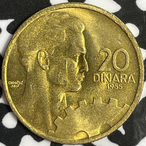 1955 Yugoslavia 20 Dinara Lot#D1182 High Grade! Beautiful!