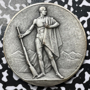 (1920) Switzerland Vaud Shooting Festival Medal Lot#OV962 Silver! Richter#1662