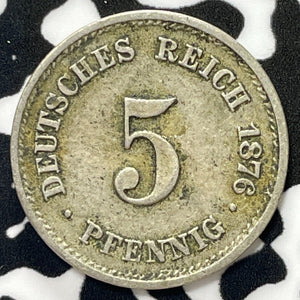1876-J Germany 5 Pfennig Lot#M5069
