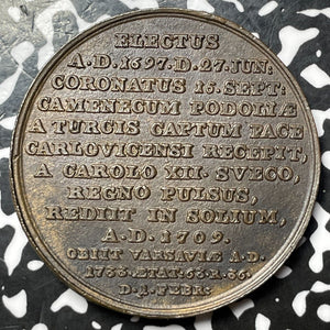 1733 Germany Saxony Death Of Friedrich Augustus I Medal Lot#JM6208 43mm