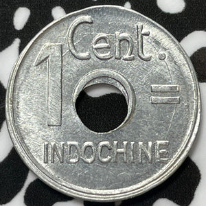1943 French Indo-China 1 Centime Lot#M4540 High Grade! Beautiful!