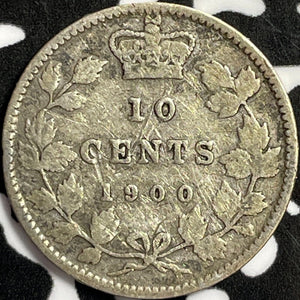 1900 Canada 10 Cents Lot#D3161 Silver!
