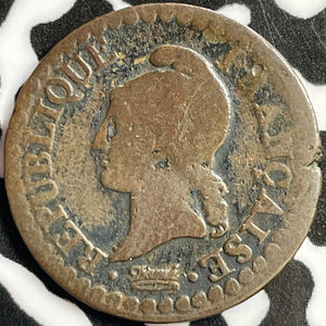 Lan 8 (1799-1800) France 1 Centime Lot#D4228