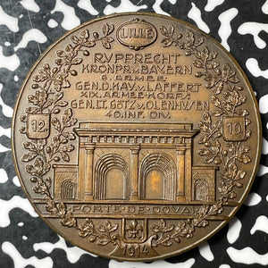 1914 Germany Occupation Of Lille Medal Lot#OV832 50mm, Zetzmann-4043
