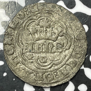 (1385-1433) Portugal Lisbon Joao I Real De 3 1/2 Libras Lot#JM6286 Silver!