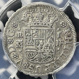 1738-M JF Spain 1 Real PCGS XF45 Lot#G6500 Silver! KM#298, Calico-454