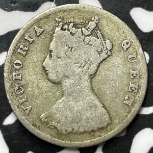 1866 Hong Kong 10 Cents Lot#D3991 Silver!