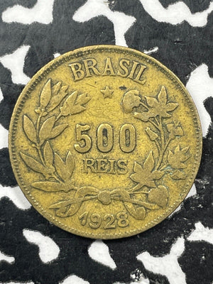 1928 Brazil 500 Reis Lot#M1044