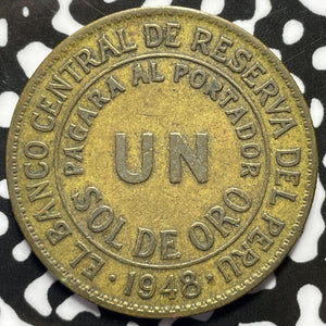 1948 Peru 1 Sol Lot#M5412