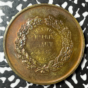 1885 France Gymnastics Award Medal Lot#M9882 46mm, Obverse Cleaned