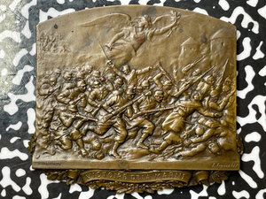 1914 France Victory At The Marne Plaque By Kingsburger Lot#OV805 64x60mm