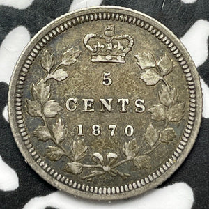 1870 Canada 5 Cents Lot#D2671 Silver!