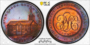 1797 G.B. Middlesex Skidmore's 1/2 Penny Conder Token PCGS MS64RB Lot#G5905
