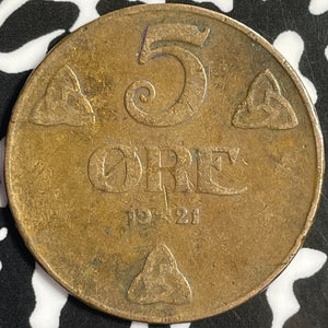 1921 Norway 5 Ore Lot#D0083