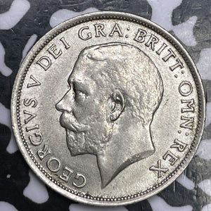 1916 Great Britain 1 Shilling Lot#D2584 Silver! Nice!