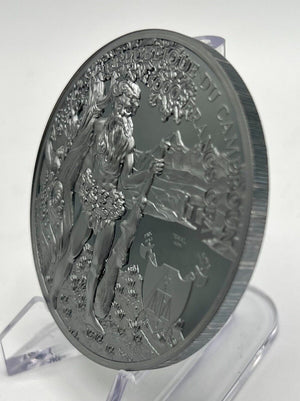 2022 Cameroon 5000 Franc Wildman 5oz Silver Ultra High Relief Black Proof 250 Minted!