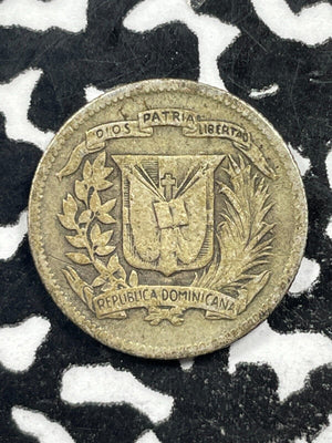 1942 Dominican Republic 10 Centavos Lot#M0933