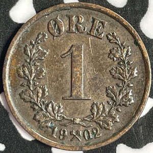 1902 Norway 1 Ore Lot#D1130