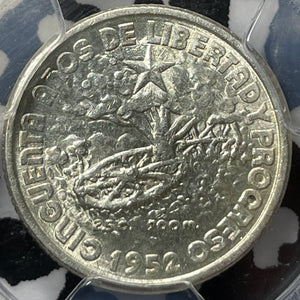 1952 Caribbean 10 Centavos PCGS MS63 Lot#G3793 Silver! Choice UNC!